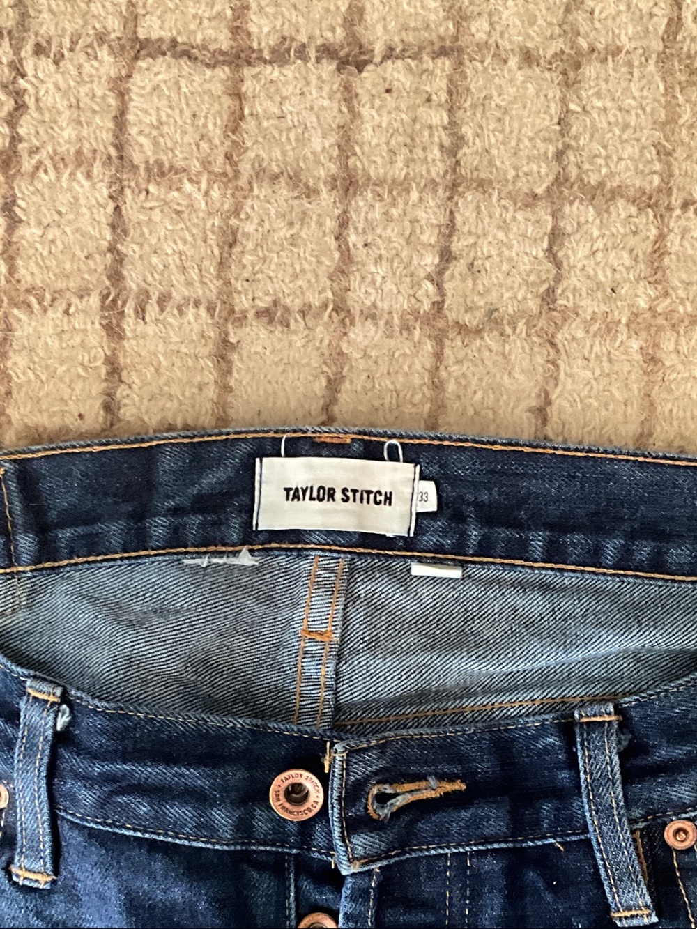 Taylor Stitch Men's Jeans Slim Straight Dark Blue